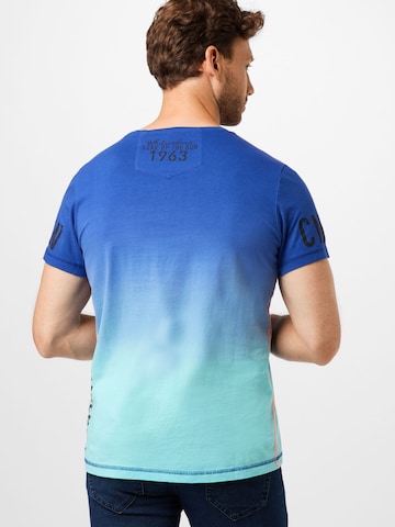 T-Shirt 'Fly and Cruise' CAMP DAVID en bleu