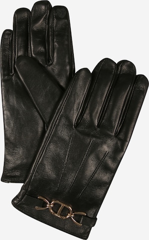 Twinset Full Finger Gloves in Black: front