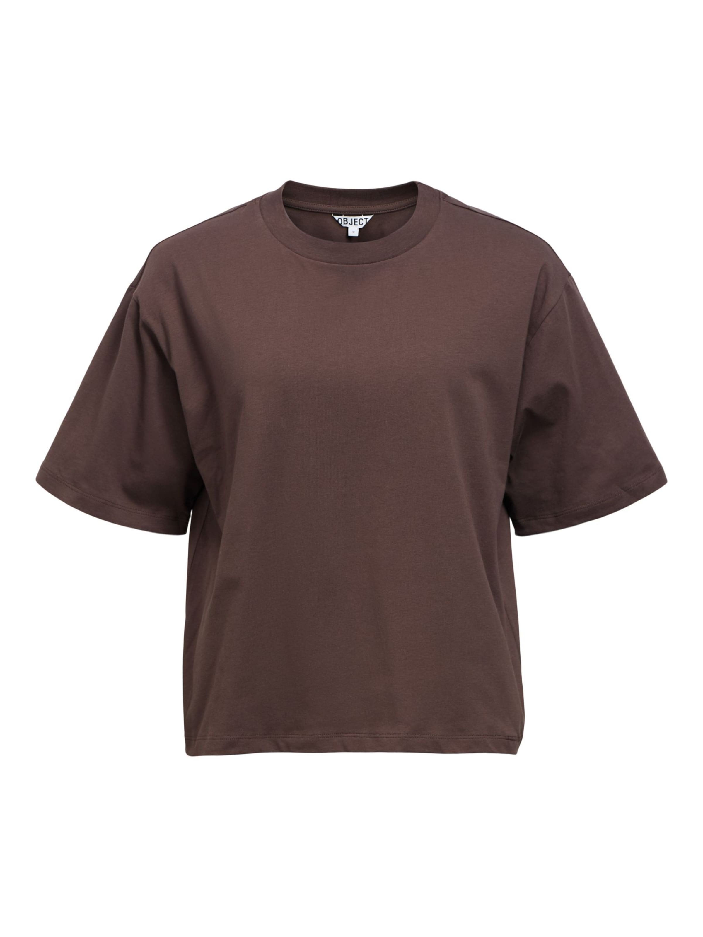Maglietta 'OBJGima' di OBJECT in marrone: frontale