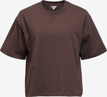 Maglietta 'OBJGima' di OBJECT in marrone: frontale