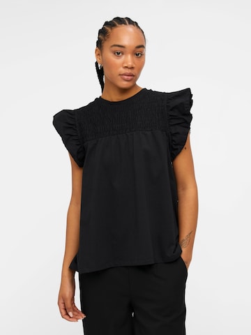 OBJECT Blouse 'LIPA' in Zwart: voorkant