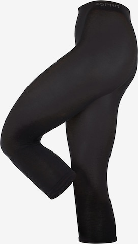 ESPRIT Leggings 'Cotton Capri' in Schwarz: Vorderseite