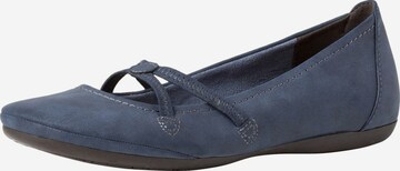 TAMARIS Ballet Flats in Blue: front