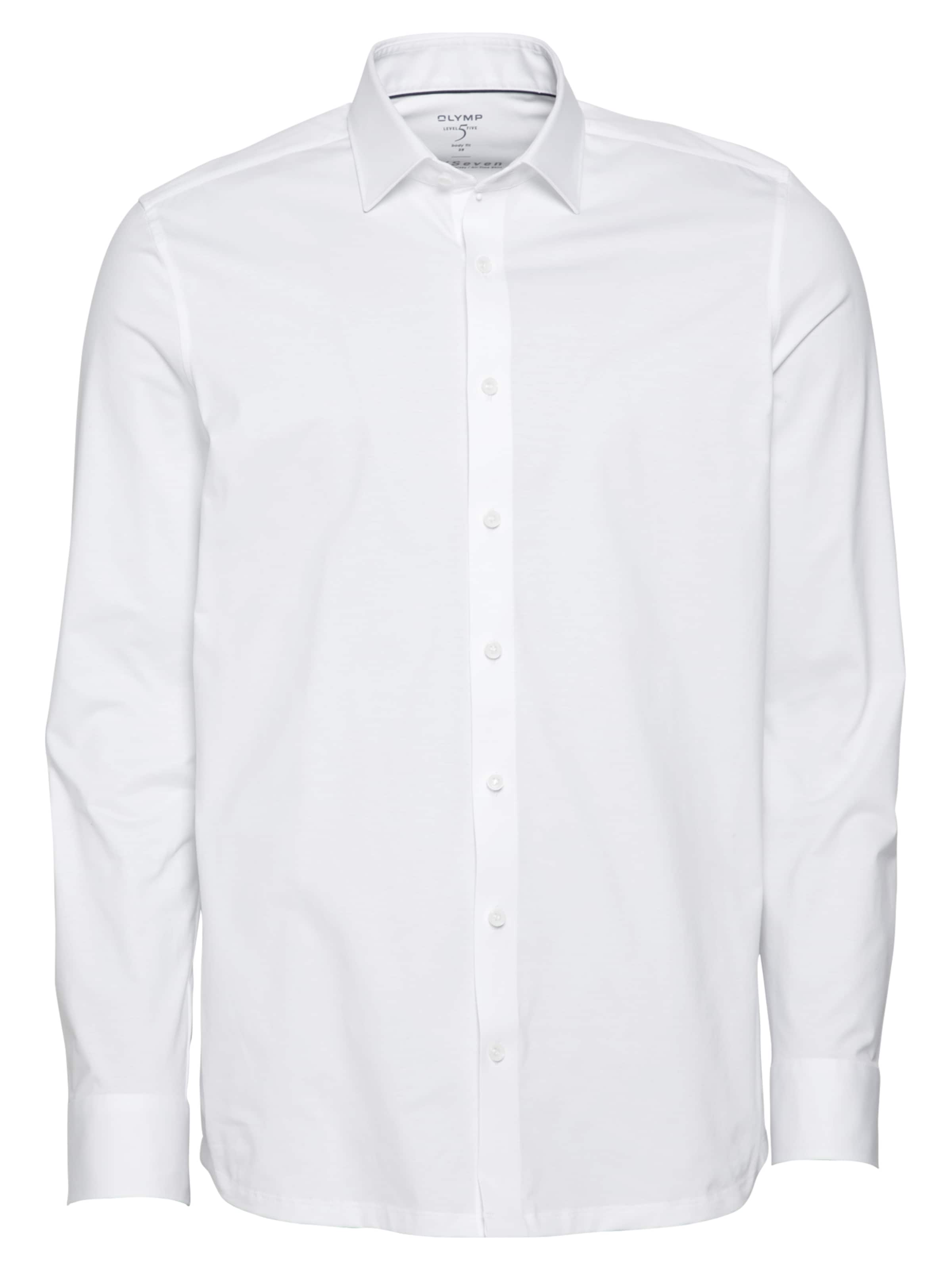 OLYMP Slim fit Business shirt in White: front