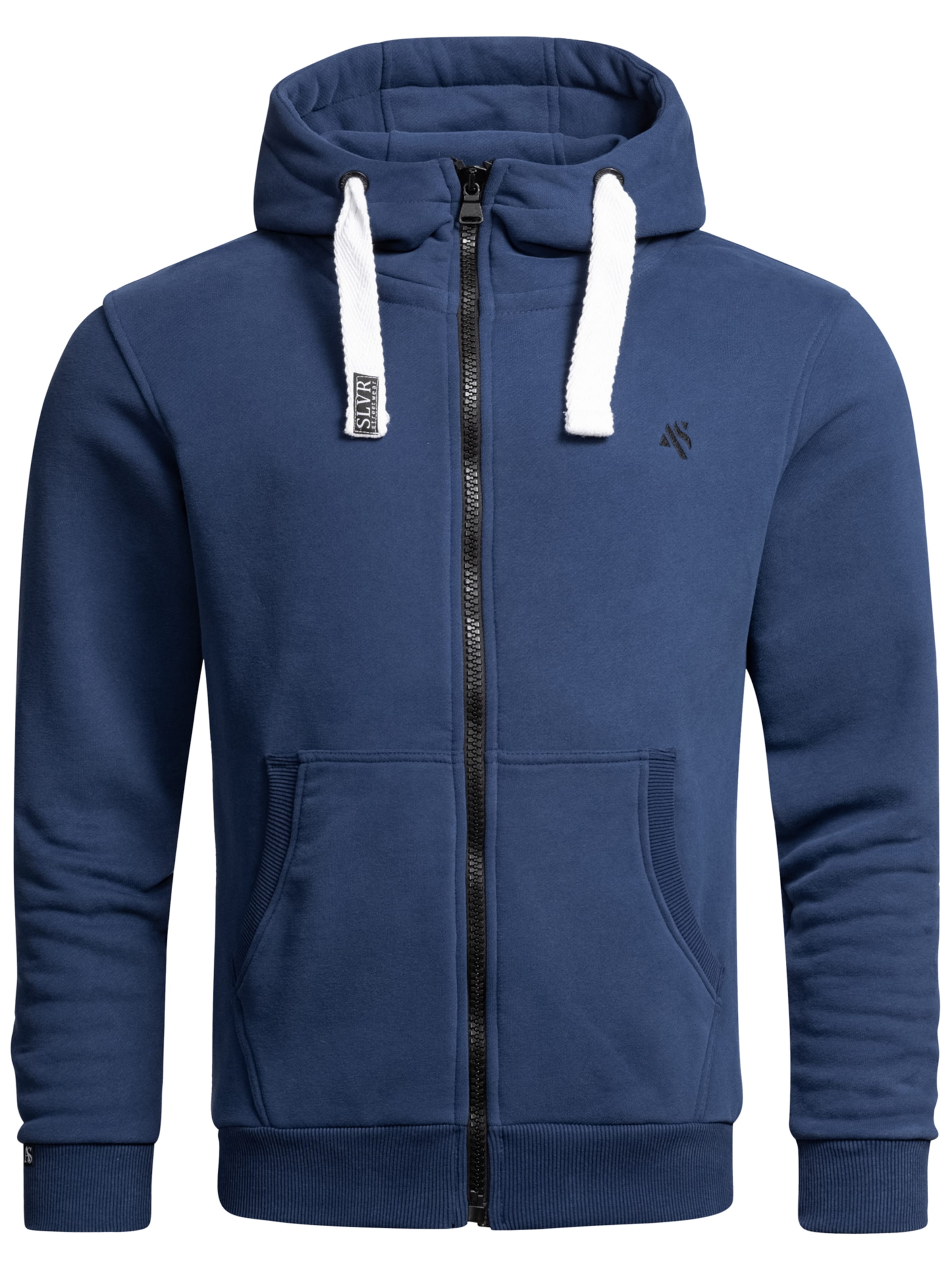 Alessandro Salvarini Swetjacke in Blau: Vorderseite