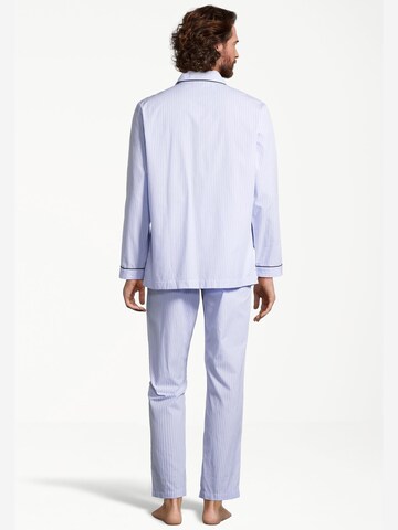 SEIDENSTICKER Pyjama lang 'Web'‌‌‌‌‌ in Blau