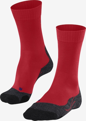 FALKE Athletic Socks 'TK2 Explore Cool' in Red: front