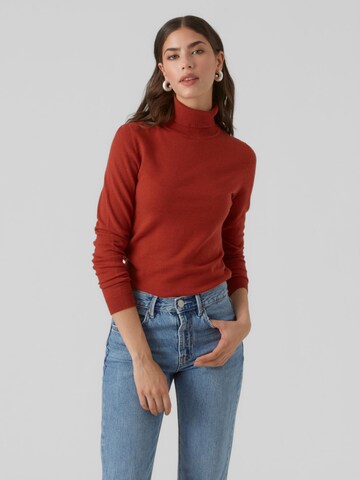 VERO MODA Pullover 'HAPPINESS' in Rot: predná strana