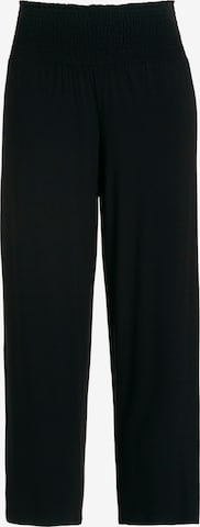 Wide Leg Pantalon Ulla Popken en noir : devant