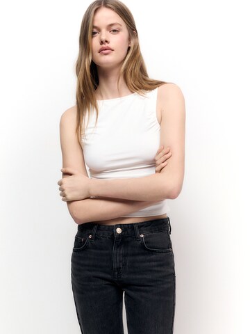 Pull&Bear Top in Weiß: Vorderseite