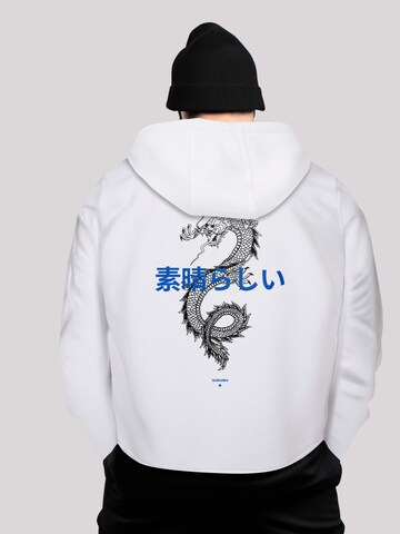 Sweat-shirt F4NT4STIC en blanc : devant