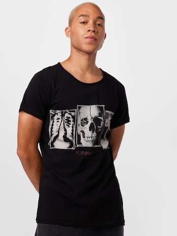 T-Shirt 'Threesome Wren' tigha en noir : devant