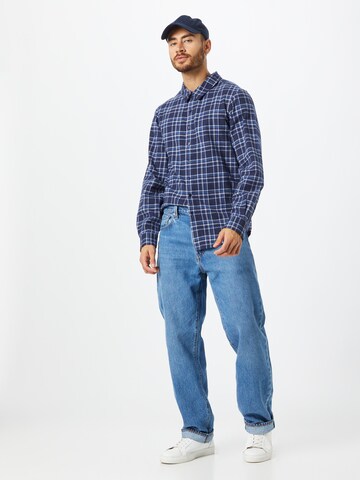 ABOUT YOU Regular fit Button Up Shirt 'Romeo' in Blue