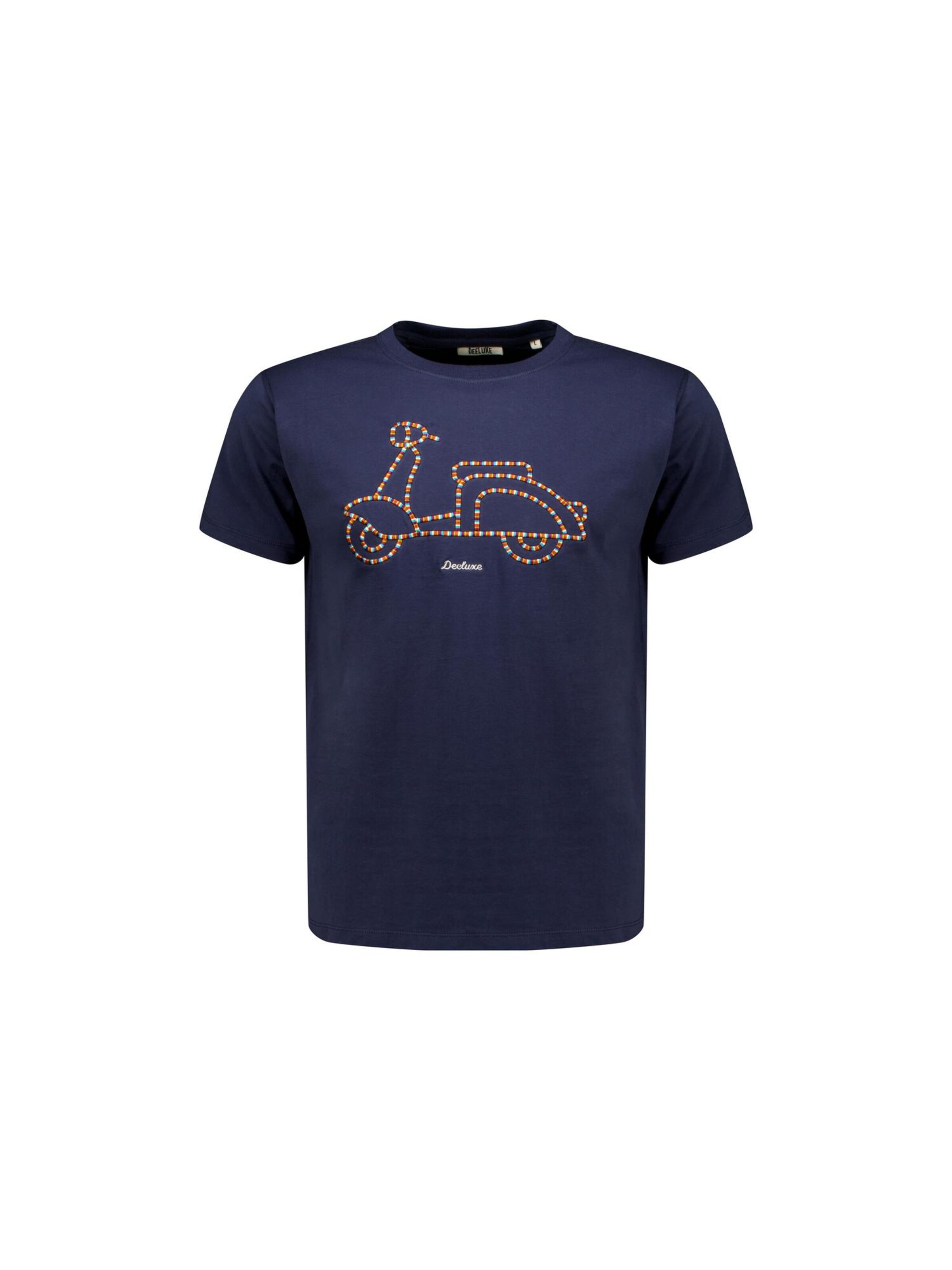 T-Shirt 'Motoreta' Deeluxe en bleu : devant