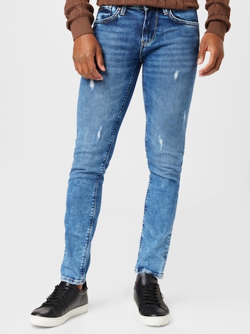 Pepe Jeans - Slimfit Calças de ganga 'Hatch' em azul: frente