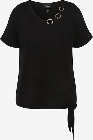 T-shirt Ulla Popken en noir : devant