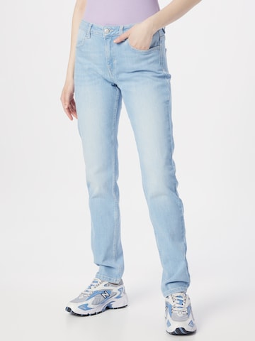 ESPRIT Slimfit Jeans in Blauw: voorkant