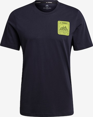 adidas Terrex Performance Shirt in Blue: front