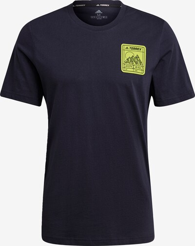 adidas Terrex T-Shirt in nachtblau / neongelb, Produktansicht