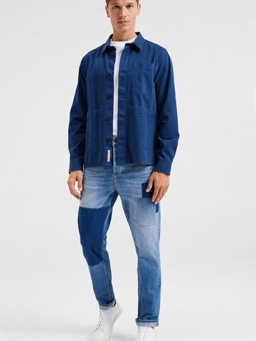 mėlyna WE Fashion Standartinis modelis Marškiniai