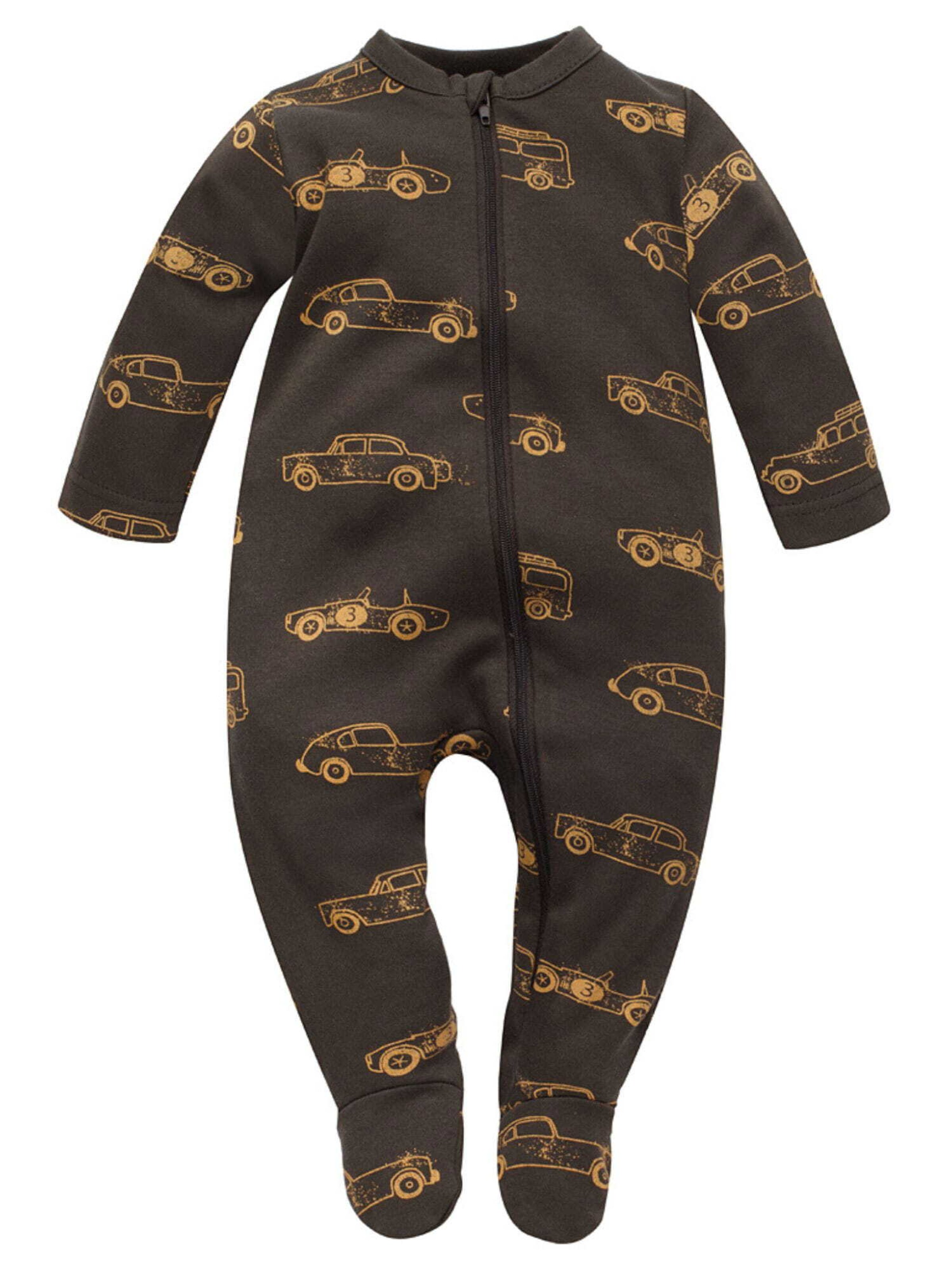 Pinokio Pajamas 'Auto' in Brown: front