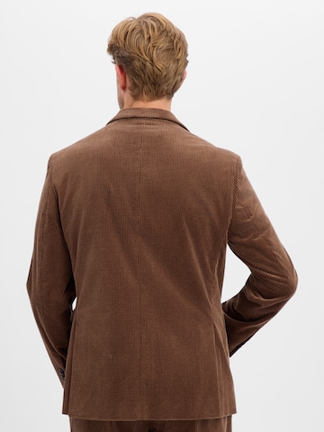 Finshley & Harding Regular fit Business-colbert 'Steven-2' in Bruin