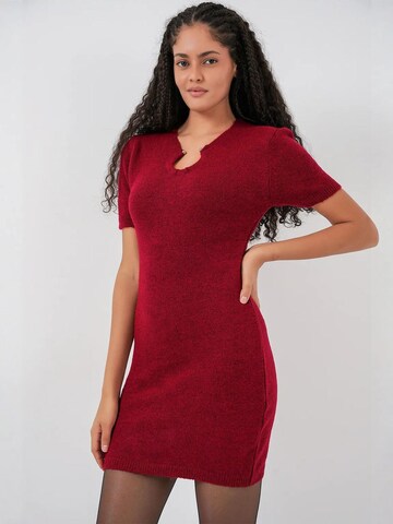 Bigdart Knitted dress in Red