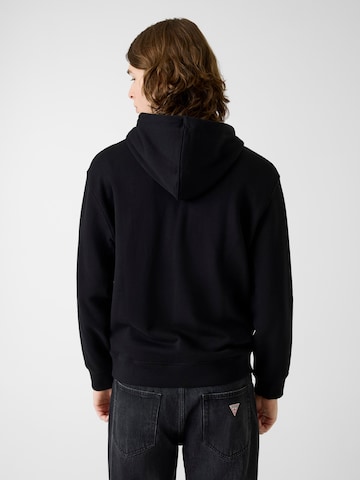 GUESS JEANS Mikina 'BAKER' – černá