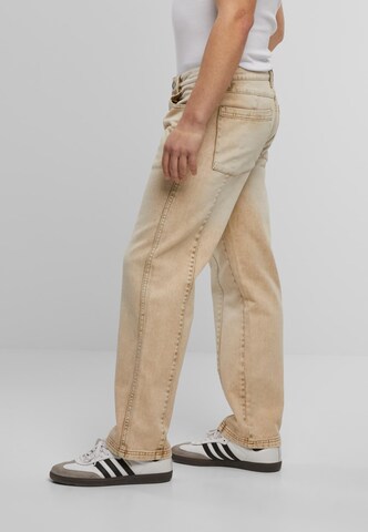 Urban Classics Flared Jeans in Beige