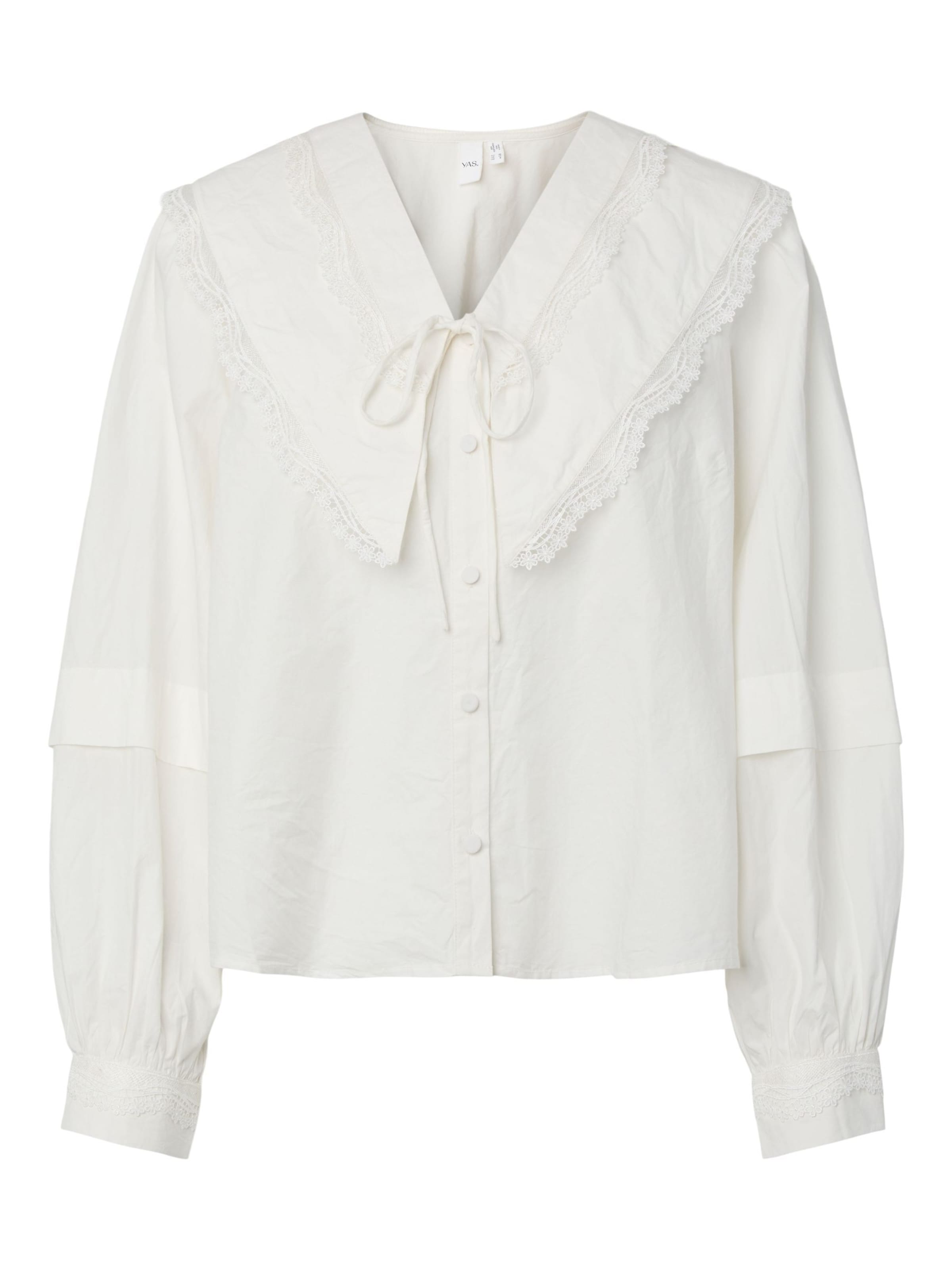 YAS - Blusa 'DOLORA' en blanco: frente