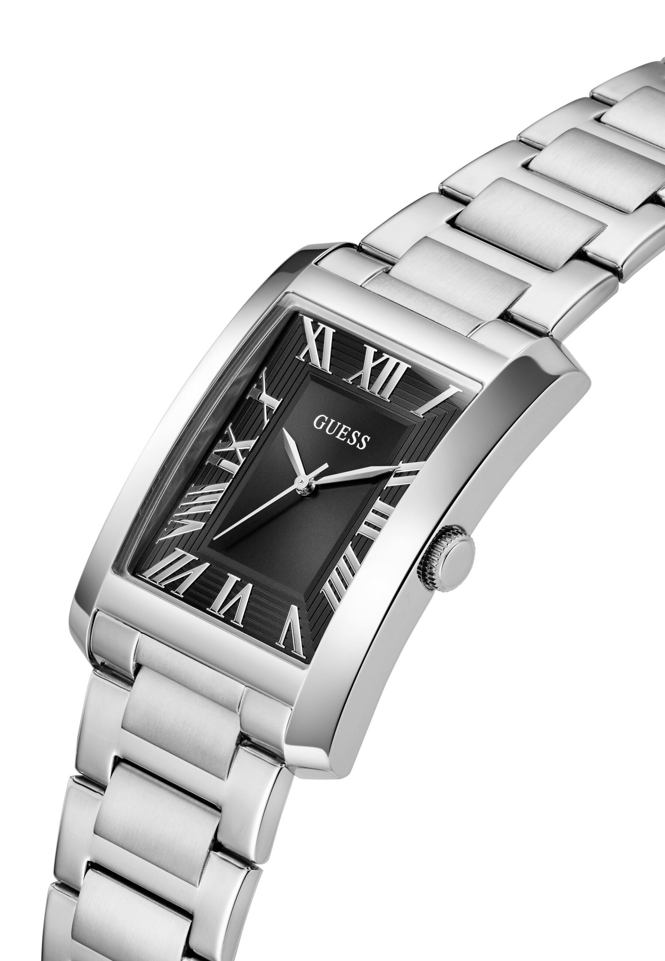 GUESS Analogt ur 'CLYDE' i sølv