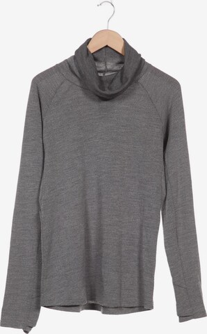 hessnatur Sweatshirt & Zip-Up Hoodie in XL in Grey: front