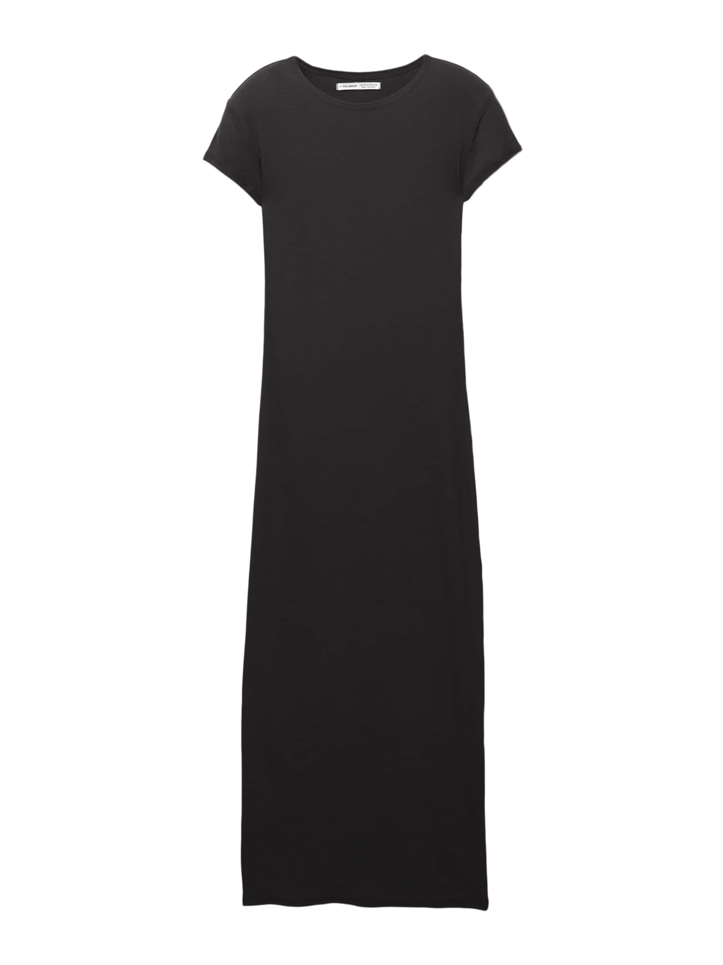 Pull&Bear Jurk in Zwart: voorkant