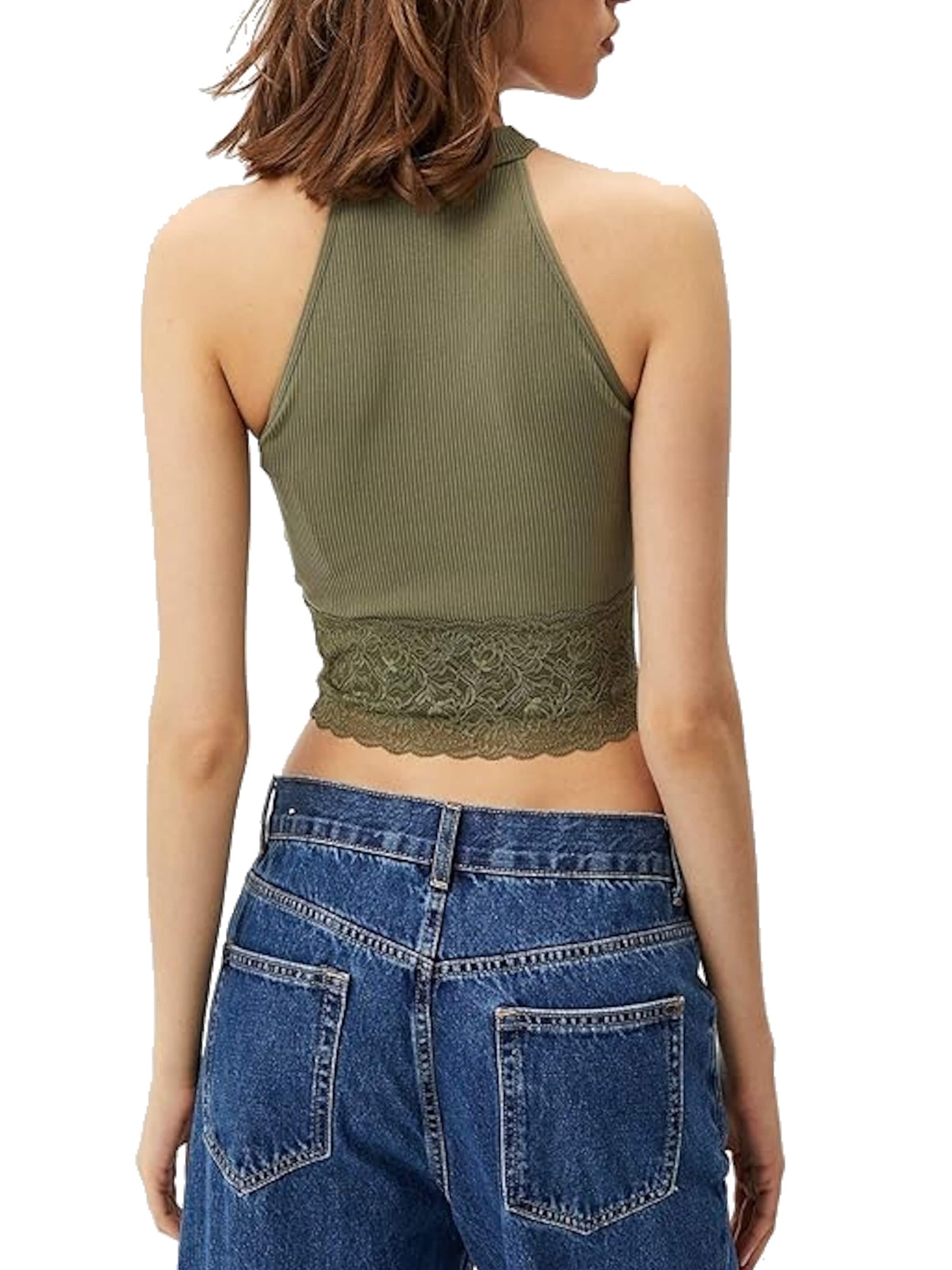 zaļš GUESS Adīts topiņš 'Lila Lace'