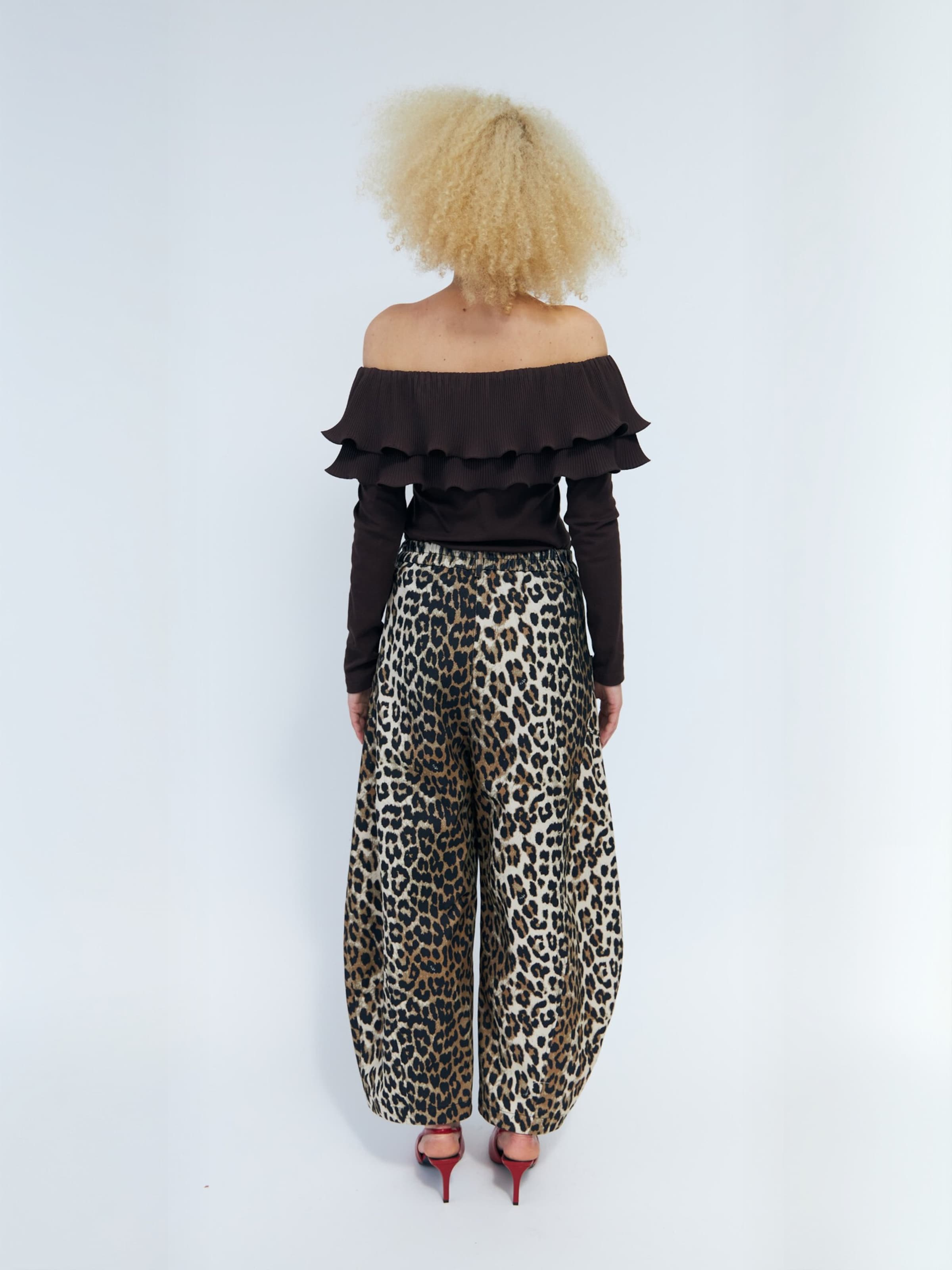 Top ' Flouncecras ' di Crās in marrone: dietro