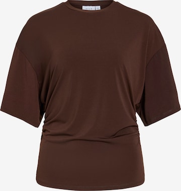 Camicia da donna 'VISaga' di VILA in marrone: frontale