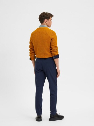 Coupe slim Pantalon 'Dave' SELECTED HOMME en bleu