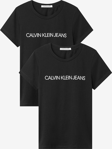 Calvin Klein Jeans T-Shirt in Schwarz: front