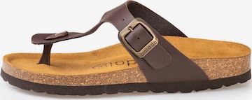 Palado T-Bar Sandals 'Kos' in Brown