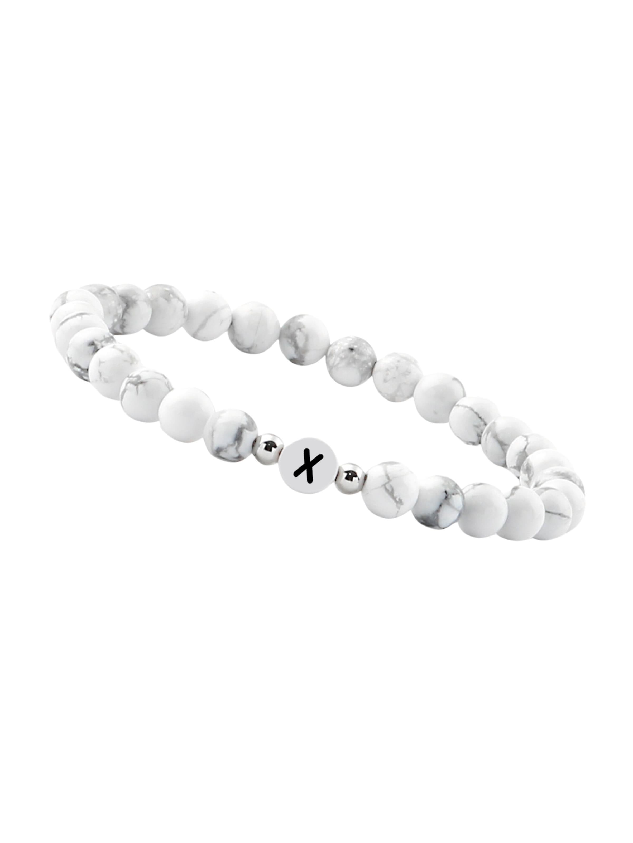 Bracelet GOOD.designs en blanc : devant