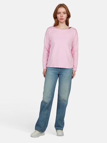 salzhaut Shirt 'UNNERWEGS' in Roze