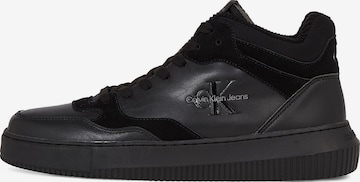 Calvin Klein Jeans High-Top Sneakers 'Chunky' in Black: front