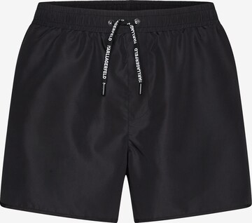 Shorts de bain Karl Lagerfeld en noir : devant