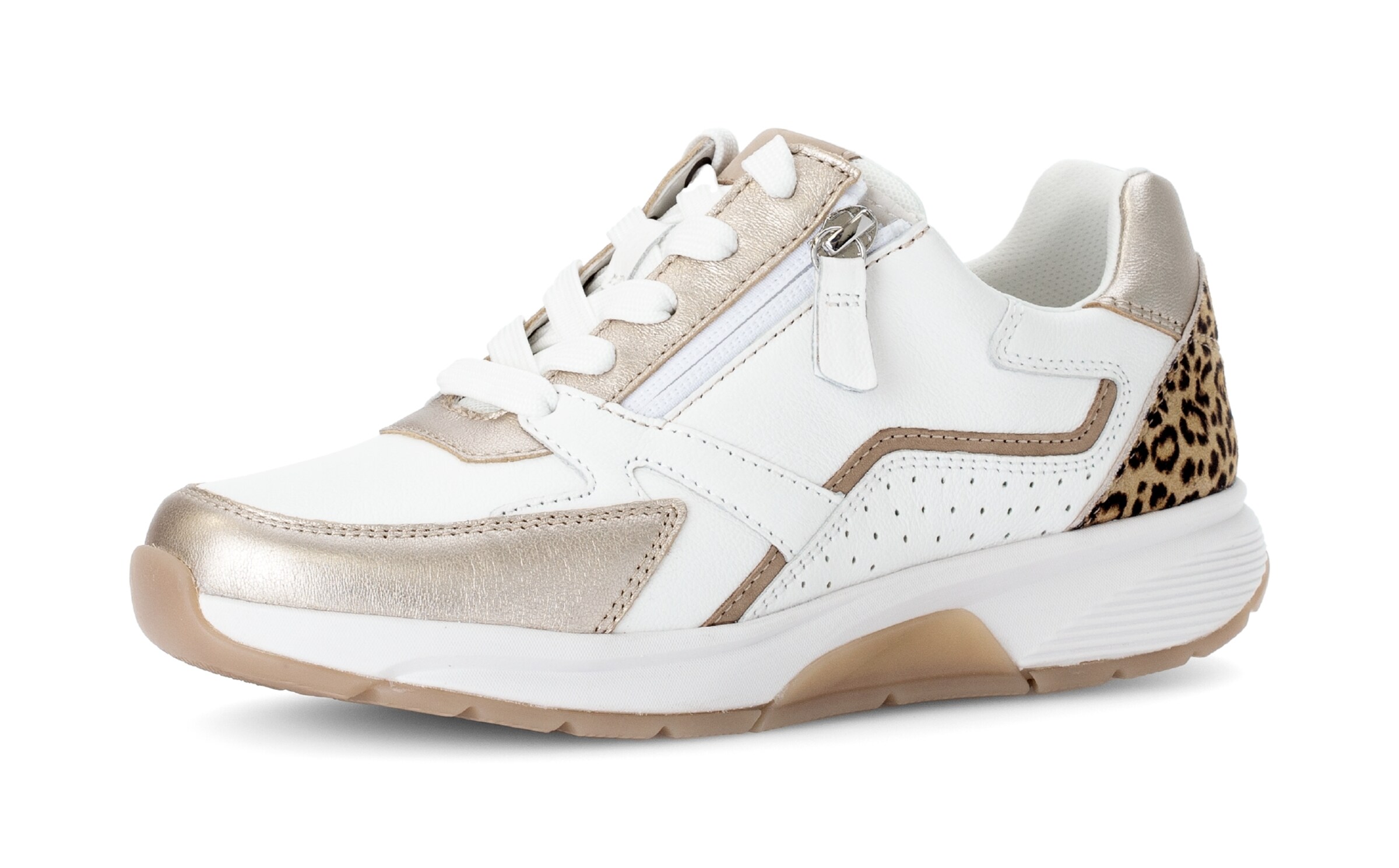 Gabor Rollingsoft Sneaker in Beige: Vorderseite