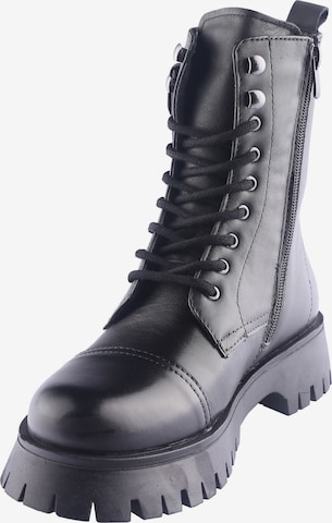 D.MoRo Shoes Lace-Up Ankle Boots in Black