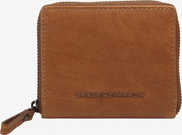 Spikes & Sparrow Wallet 'RFID' in Brown: front