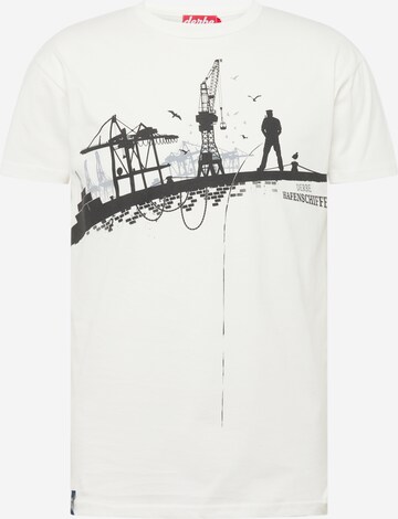 Derbe Shirt 'Hafenschiffer' in White: front