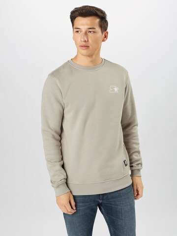 Starter Black Label Regular fit Sweatshirt in Grijs: voorkant