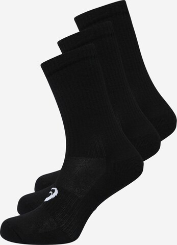 Chaussettes de sport ASICS en noir : devant