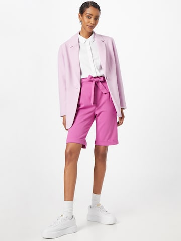 ESPRIT Regular Pleat-Front Pants in Pink